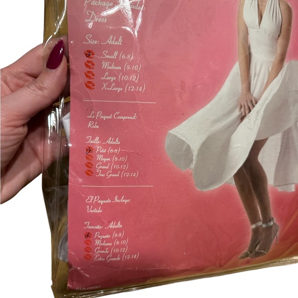 SEXY MARILYN MONROE NIB ADULT W SMALL US 6-8 HALLOWEEN COSTUME - Picture 3 of 5